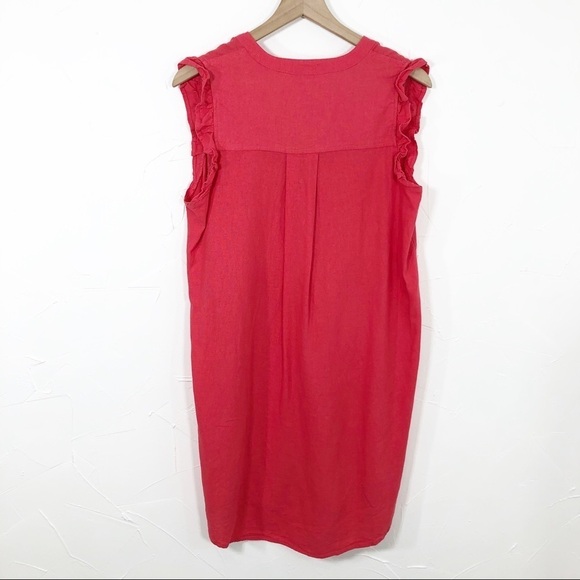 🔥SALE🔥 Anthropologie 4Our Dreamers red tunic dress Small - Picture 4 of 4